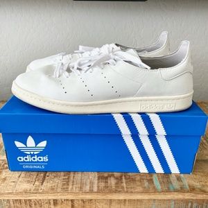 adidas Stan Smith Leather Sock Nubuck White 13